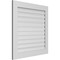 Ekena Millwork Vertical Surface Mount PVC Gable Vent: Functional, w/ 3-1/2"W x 1"P Standard Frame, 34"W x 34"H GVPVE34X3401SF - alternate 4